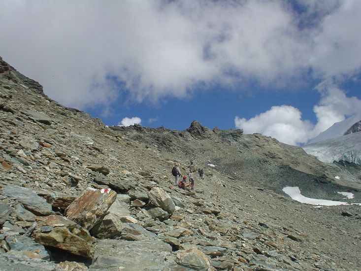 The last haul up to the refuge