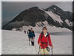 Crossing the glacier