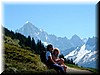 Elsbeth and Dani�le on the way up