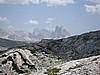 First glimpse of the Tre Cime