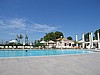 Dani�le enjoying the pool