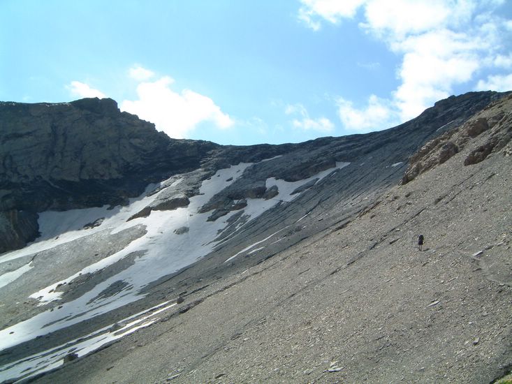 The Col de l'Aup Martin, 2651m.