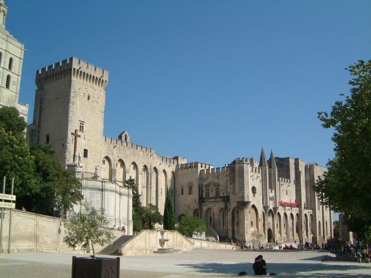 Avignon, where the festival was on so we went to a couple of plays.