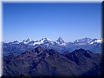 View of the Matterhorn and the Dent Blanche