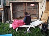 Laurent et sa poule
