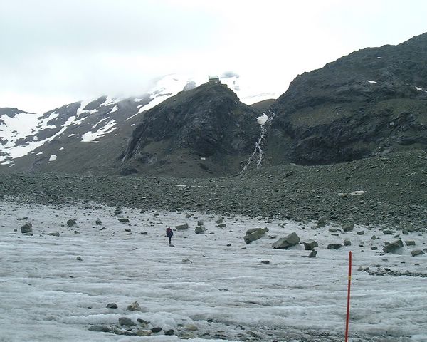 Crossing Glacier du Cheillon